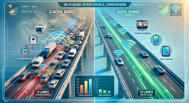Wi-Fi analiza kanala u kancelariji